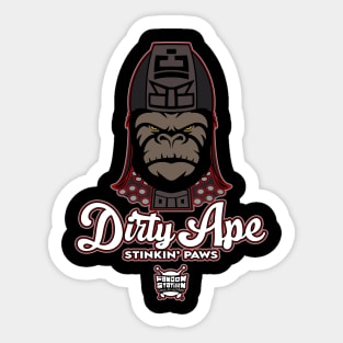 Dirty Ape... Stinkin' Paws Sticker